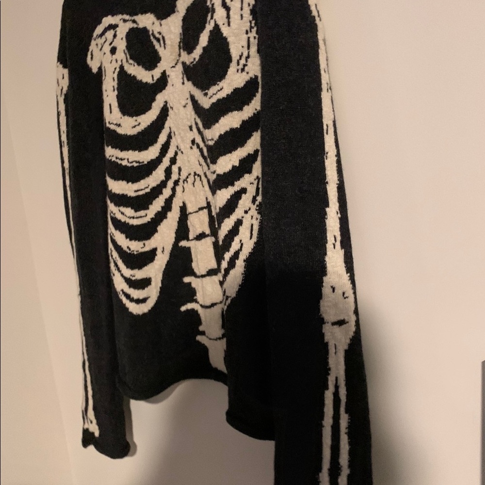 Saint Laurent Paris skeleton jacquard wool sweater - Picture 8 of 11